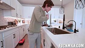 The handyman gets to finish on my chest with Danae Mari and Tyler Cruise