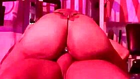 The hot girl Qadesh is riding a cock in the gym