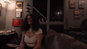 Cheating Sex in Theater Room with Step Daughter Remy Woods