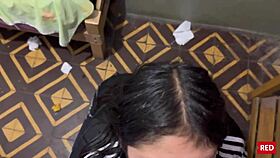 A man enters his sister-in-law's room for a secret oral encounter.