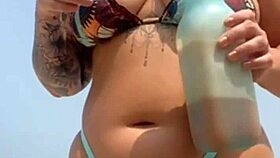 I met a guy on the beach and let him apply sunscreen.