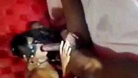 I started eating the married woman's pussy in bed and ended dominating her in the bathtub.