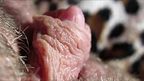 Witness the intense orgasm from her big clit up close.