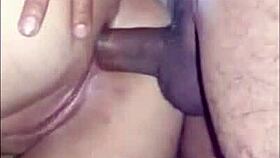 Homemade anal sex with big ass latina spreading her juicy pussy.