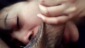 homemade blowjob by latina bluee maquinasperfectas ends with cum in mouth