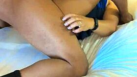 my dear wife's dark pussy destroyed by 12 inch bbc 😍