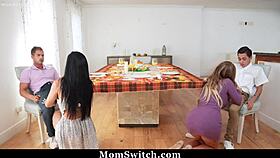 Lolly Dames and Sandy Love Plot to Satisfy Their Ungrateful Stepsons in Wild 4some