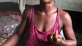 Feeling Crazy As She Smokes In The Landlord's Room, Talking Dirty In Sexy Clothes