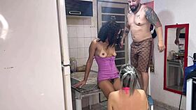 Gossipy Neighbor Asks For Sugar To Get Fucked And Sucked