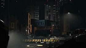 Claire Redfield shows off her athletic body in topless fitness routine