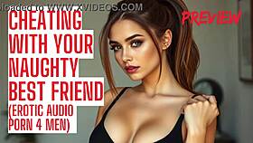 Intriguing cheating with best friend's wife in erotic audio.