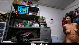 officer pressures the teen 18+ to get naked for her intense strip search - lifterhub