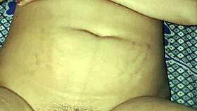 indian housewife moans while hard dildo fucks her juicy wet pussy