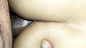 Girlfriend cries while taking big cock in small ass!