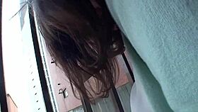 Japanese step mom insatiable in shower! Demands fucking with blowjob and hairy riding.