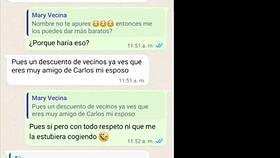 Doña Mary got hot during the massage, and we ended up fucking