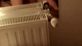 a french milf with a round ass gets bent over for doggy style fucking