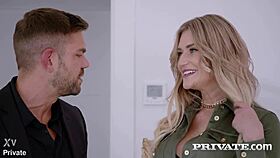 Sarah Sultry bends over for anal fucking in lingerie, gagging and riding.