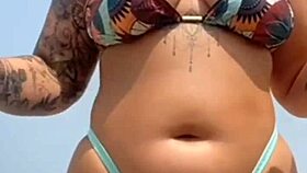 I met a guy on the beach and let him apply sunscreen.