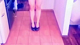 Tranny babe veronica training with toys and dildos