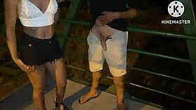 Wife having sex on the street with a big cock?