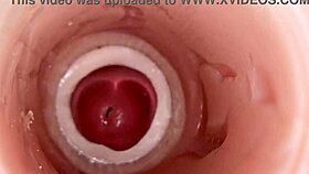 Whoa, camera catches huge sperm blast deep in pussy! 😲