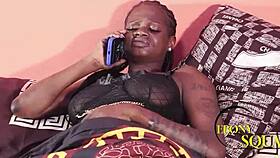 Man, this horny black ebony got pounded by the delivery boy today!