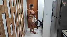i got stuck in the washing machine and my stepson fucked my ass 😏 luna oliveira and vagninho