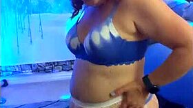 hotwife steffi butterfly does a sexy pussy dance for her husband at home