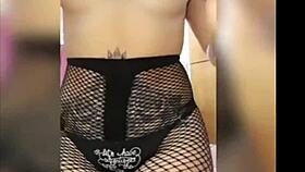 playing my big boobs with piercing on webcam!