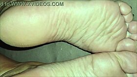 he licked the soles of his stepmother and cum on them