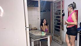 Gossipy Neighbor Asks For Sugar To Get Fucked And Sucked