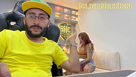 my friend helps organize papers and we end up fucking