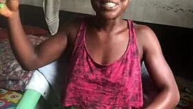 Feeling Crazy As She Smokes In The Landlord's Room, Talking Dirty In Sexy Clothes