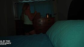 i noticed my junior's big boner and as stepmom, i tried to help with a handjob