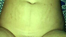 indian housewife moans while hard dildo fucks her juicy wet pussy