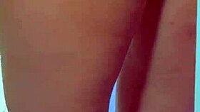 College Desi With Sexy Dress And Sneakers Playing With Glass Dildo