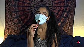 She Took Off Her MASK To LICK COCK In Filipina Roleplay