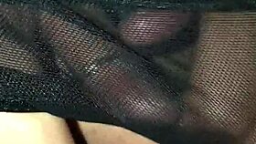 Skinny milf wife spreads pussy for cumshot close up