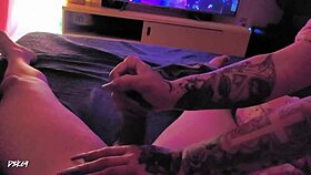 Intense Handjob From Step Mom With Long Nails. POV View Of Powerful Orgasm.