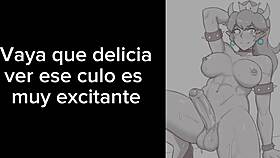 bowsette joi cei español with cum jerk off instructions.