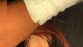 Does the emo girl really beg for face fucking by black cock?