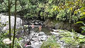 colombian couple caught fucking outdoors in river, natural tits missionary bbw