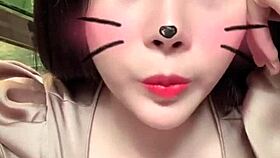 Asian girl with big tits live on bigo