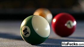 Hot Asian Pornstar Mia Lelani Masturbates on Billiards Table!