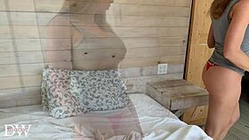 Three Horny Hotwives Sharing Big Black Cock in Interracial Gangbang, Cumshot on Tits