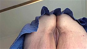 dude, you gotta see this milf maid cleaning with no panties! her pussy’s right there in close up!