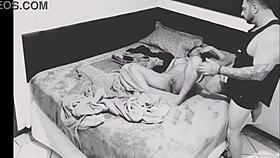 hidden camera catches neighbor with redhead housewife in flashing