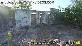 my beautiful brunette babe enjoys hardcore assfucking with old stranger outdoors