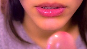 Japanese blowjob with cum in mouth 😋